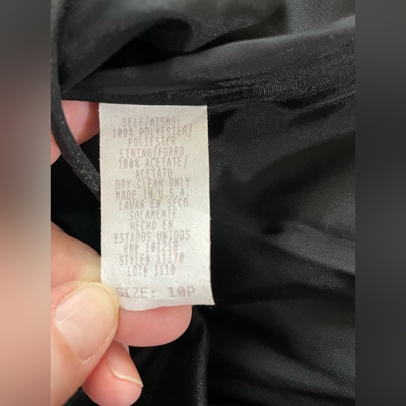 NWT Crimson by Lawrence Kurtz 10P Beaded, Sparkling Black Prom Formal Dress Gown - Picture 6 of 7